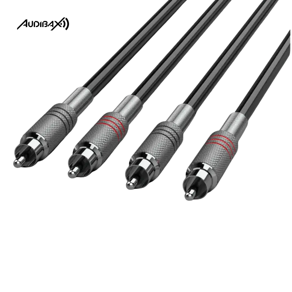 Cabo Stereo RCA/RCA Audibax Silver 6 Metros 1