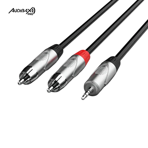 Cabo Stereo Minijack/RCA Audibax Pro 1,5 Metros
