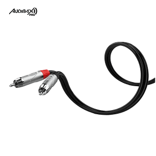 Cabo Stereo Minijack/RCA Audibax Pro 3 Metros