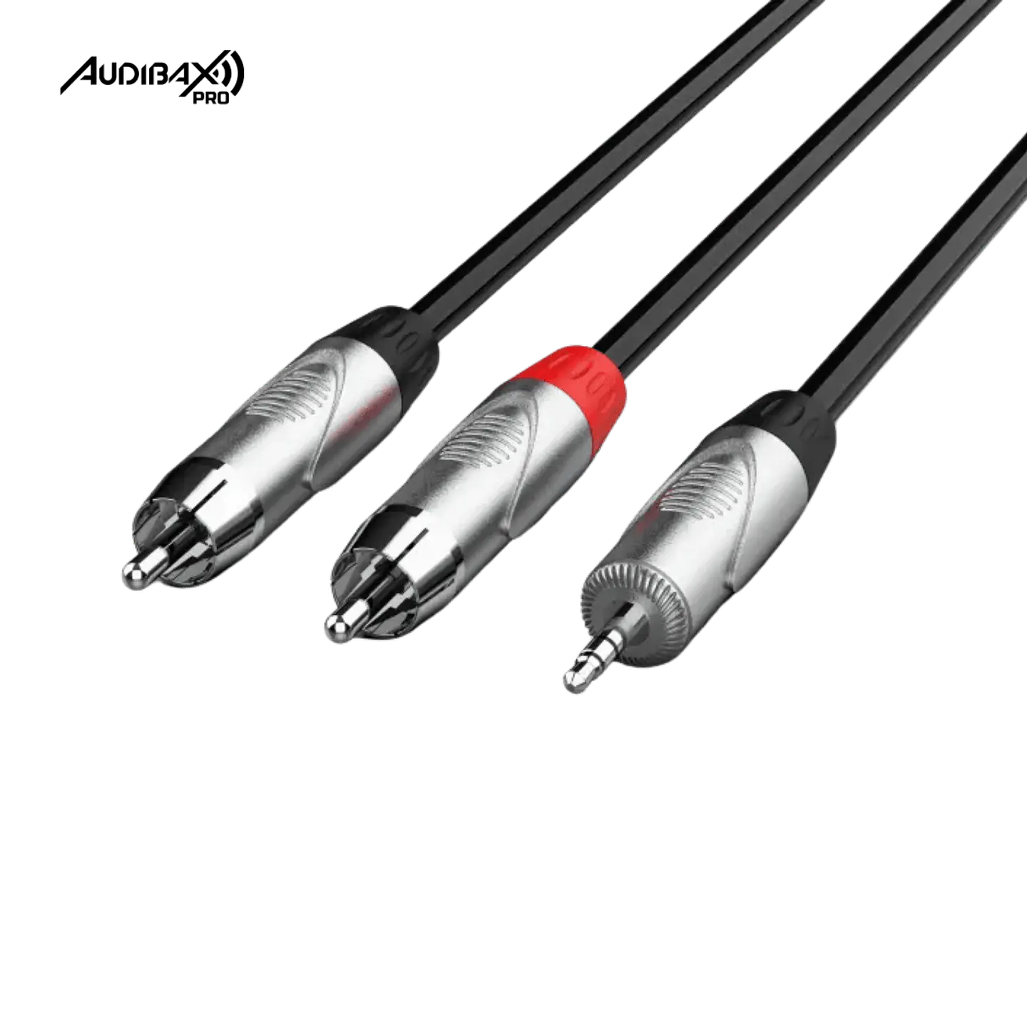Cabo Stereo Minijack/RCA Audibax Pro 3 Metros 1