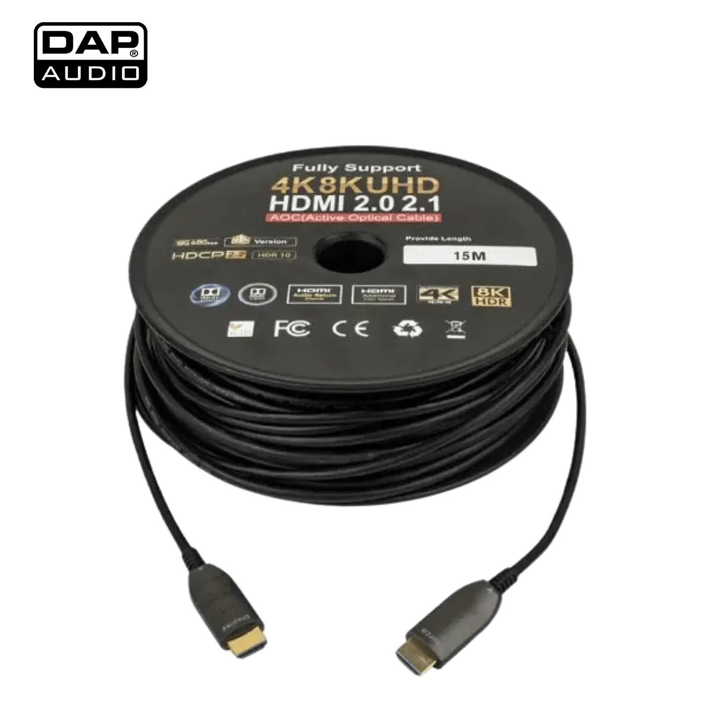 Cabo de Fibra HDMI DAP  2.1 AOC 8K 15m 1