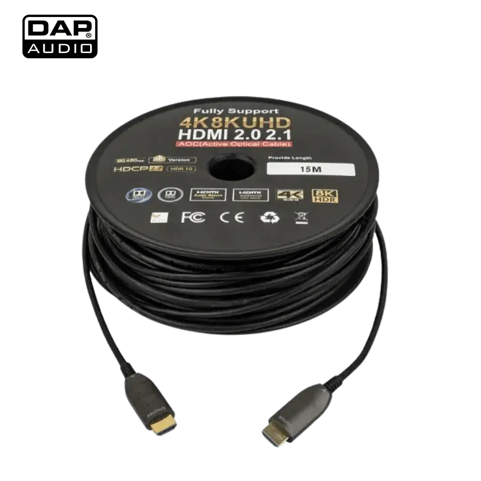 Cabo de Fibra HDMI DAP  2.1 AOC 8K 15m 1