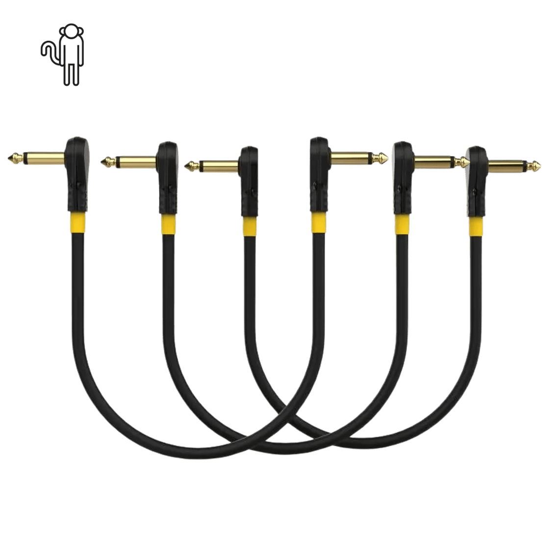 Pack 3 cabos MONKEY LOOP PRO LINK JACKC/JACKC 10CM  2