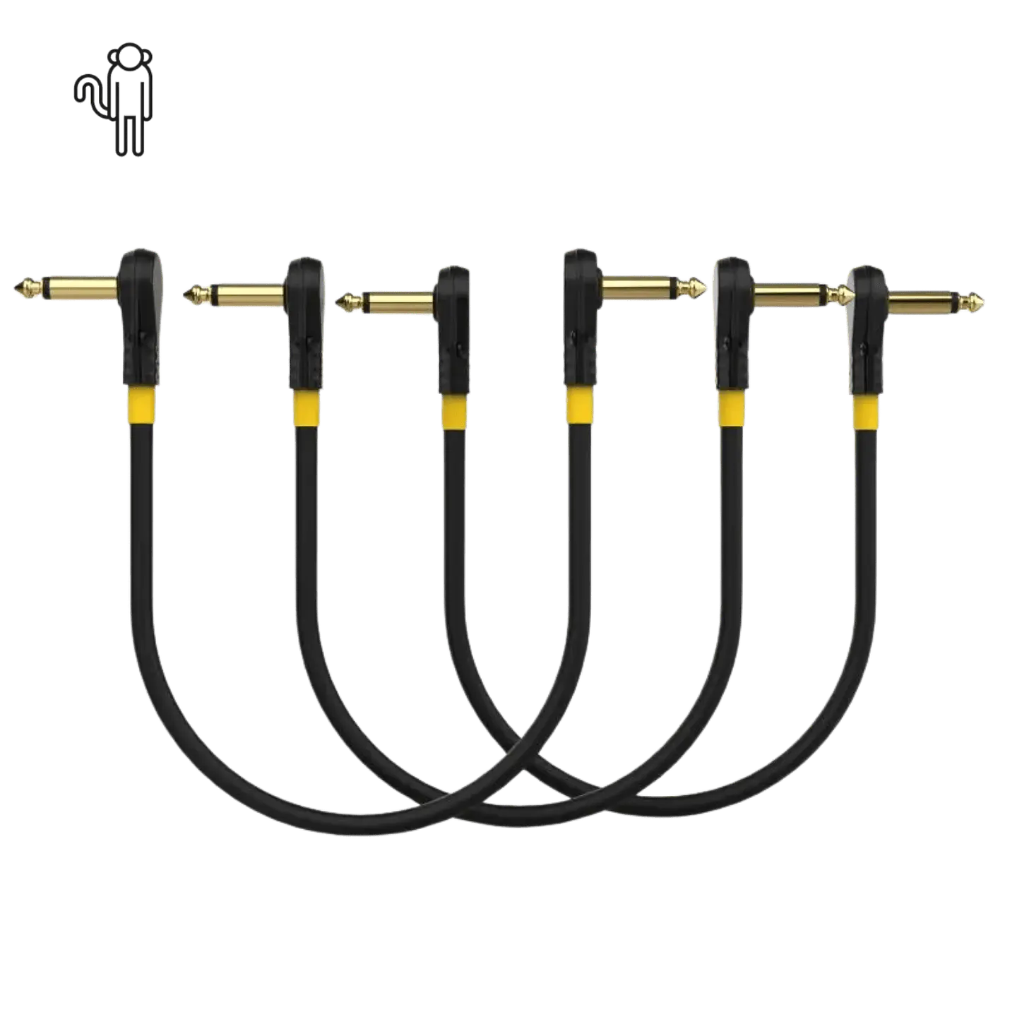 Pack 3 cabos MONKEY LOOP PRO LINK JACKC/JACKC 15CM 2
