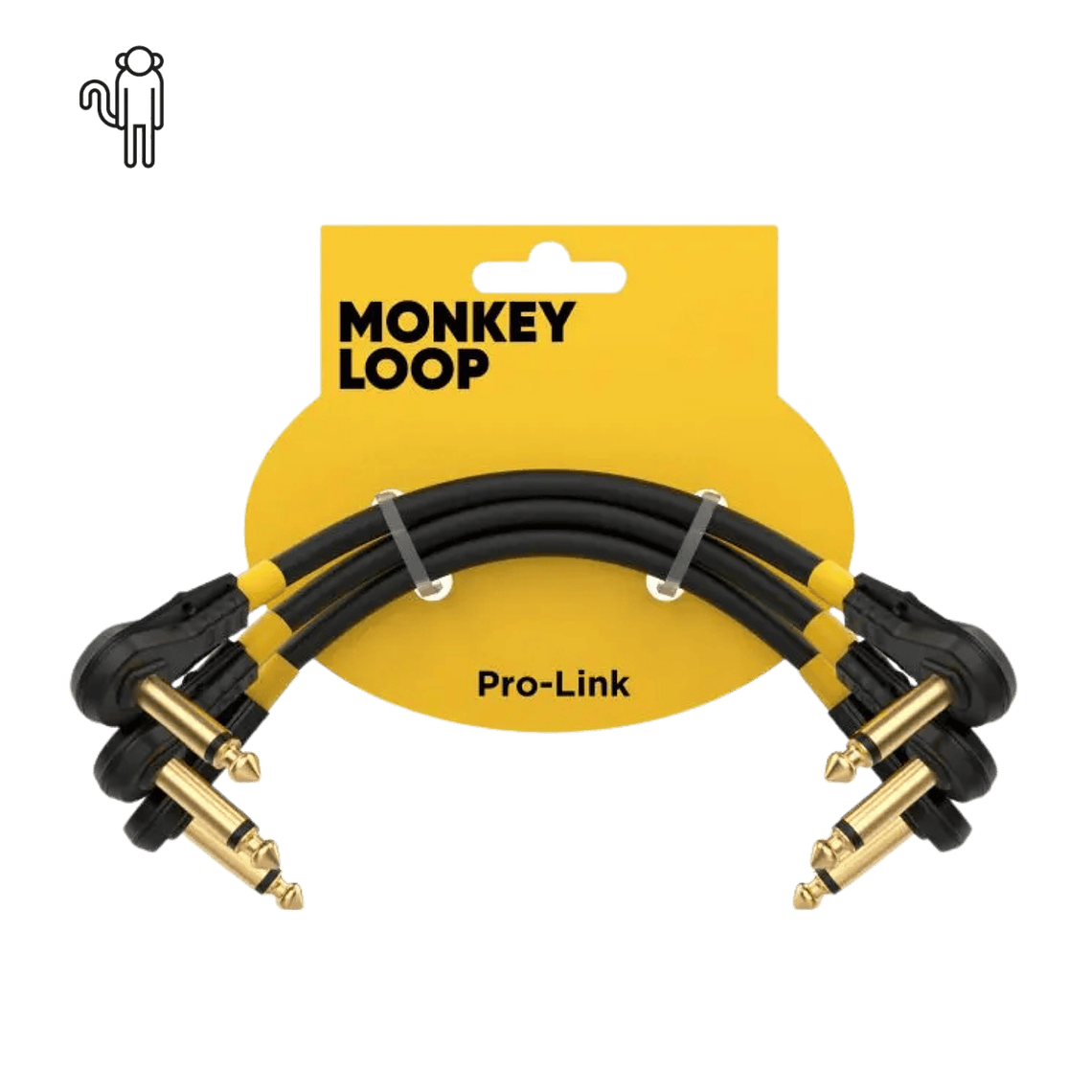 Pack 3 cabos MONKEY LOOP PRO LINK JACKC/JACKC 15CM 1
