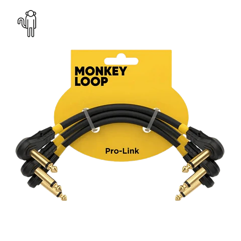 Pack 3 cabos MONKEY LOOP PRO LINK JACKC/JACKC 5CM