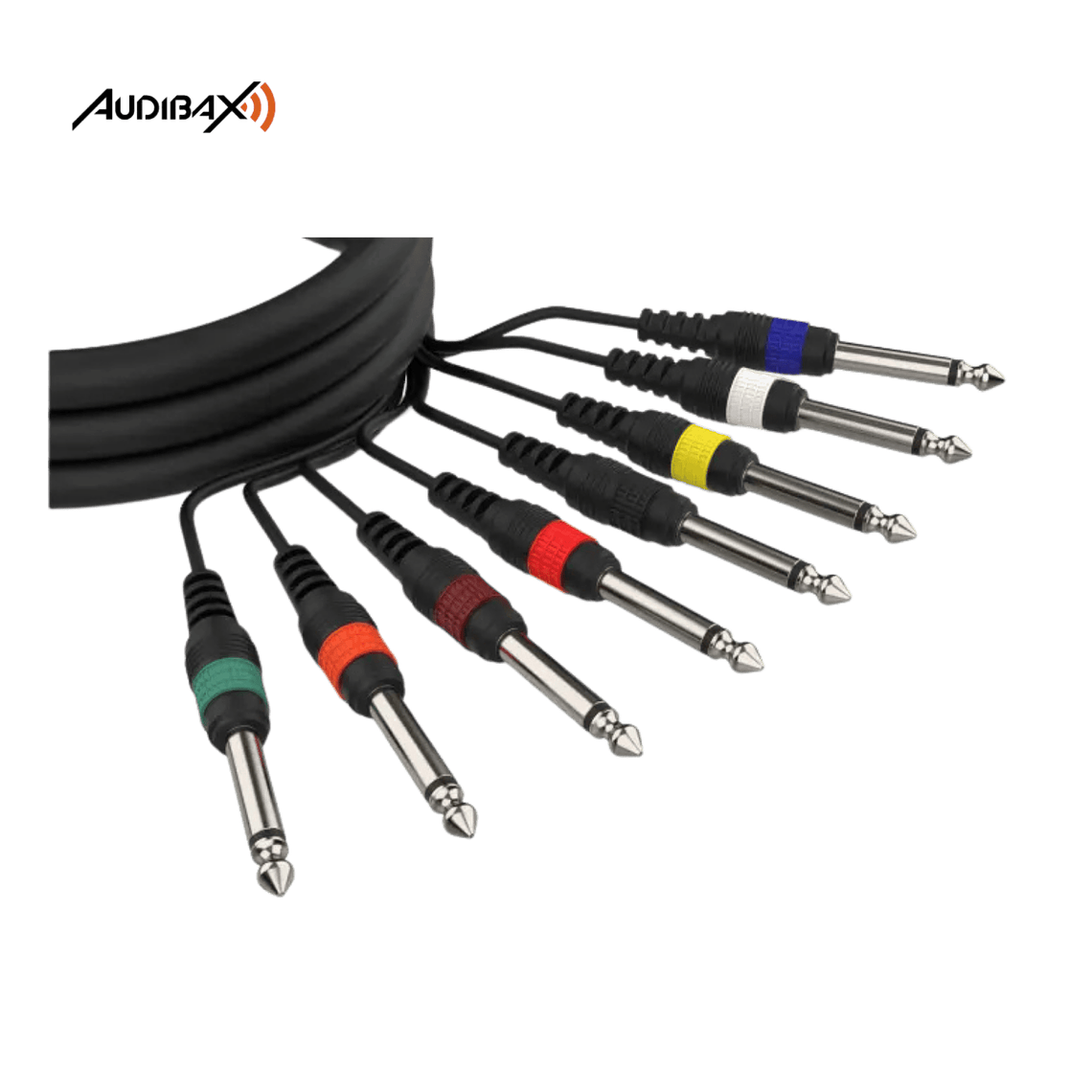 Multicabo 8 Jack Audibax MC J8 5 Mono 5 Metros 3