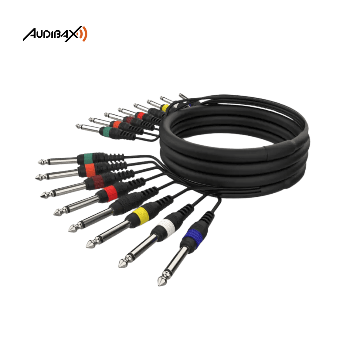 Multicabo 8 Jack Audibax MC J8 5 Mono 5 Metros 1