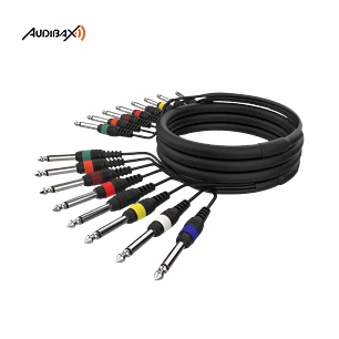 Multicabo 8 Jack Audibax MC J8 5 Mono 5 Metros