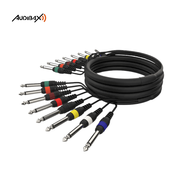 Multicabo 8 Jack Audibax MC J8 5 Mono 5 Metros 1