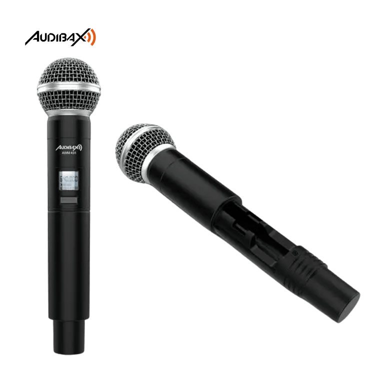Sistema de Microfones Sem Fio Audibax AWM 401 UHF de 4 canais 3