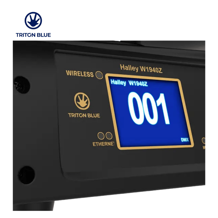 Triton Blue Halley W1940Z Wash Zoom 19 LED 40W OSRAM RGBW 7