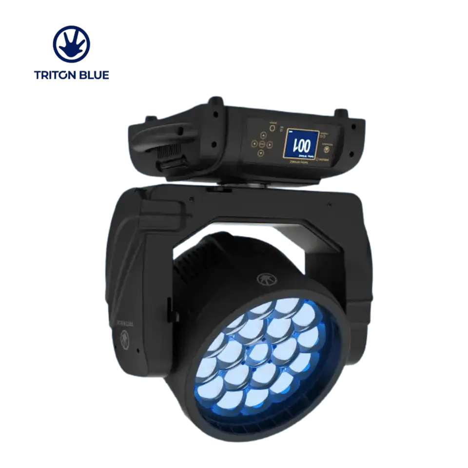 Triton Blue Halley W1940Z Wash Zoom 19 LED 40W OSRAM RGBW 4