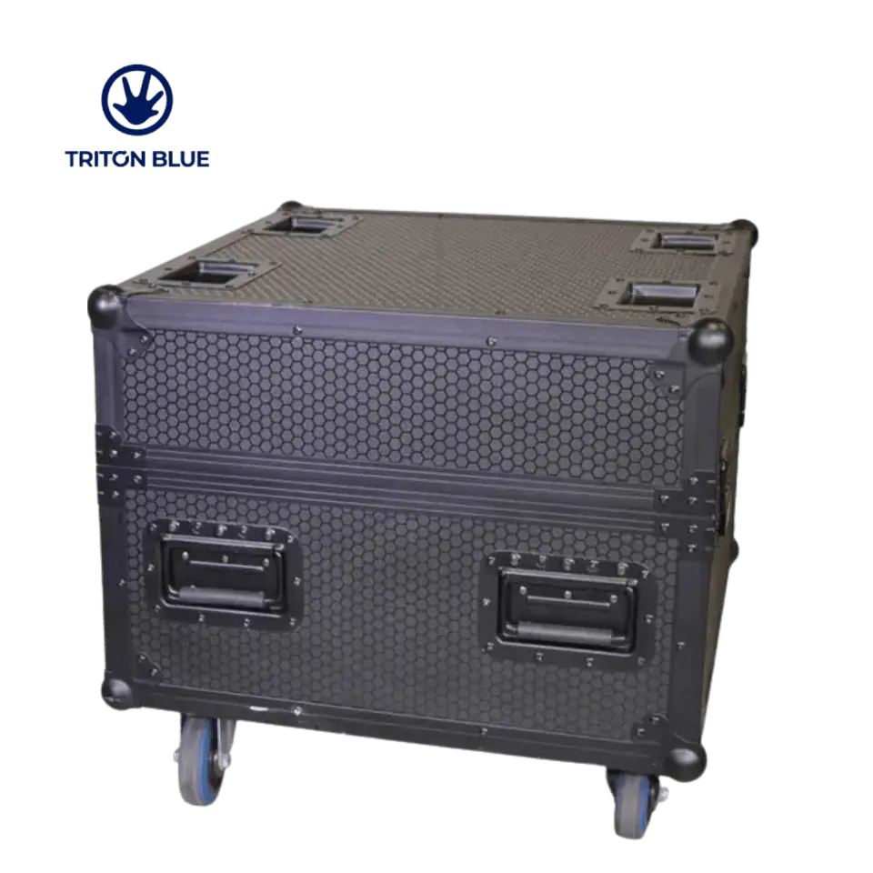 4 Máquinas de Faísca Triton Blue Eclipse 650 + Flight Case 5