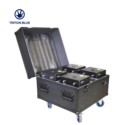 4 Máquinas de Faísca Triton Blue Eclipse 650 + Flight Case