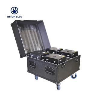 4 Máquinas de Faísca Triton Blue Eclipse 650 + Flight Case