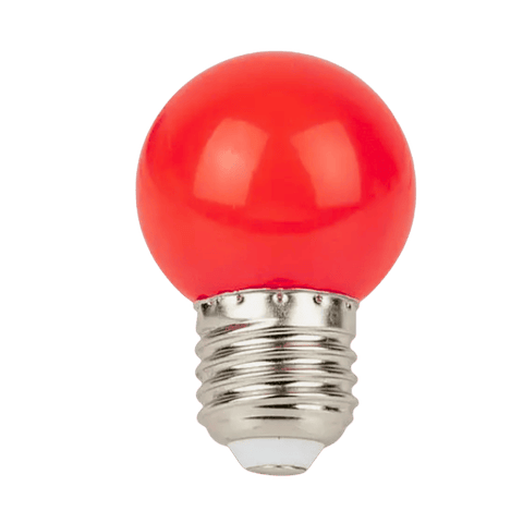 Lâmpada LED Vermelha G45 E27 3W