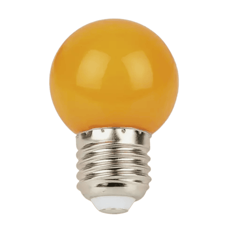 Lâmpada LED Laranja G45 E27 3W