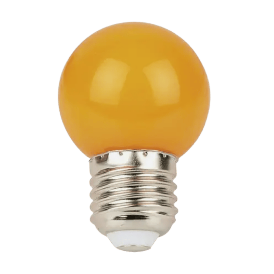 Lâmpada LED Laranja G45 E27 3W 1
