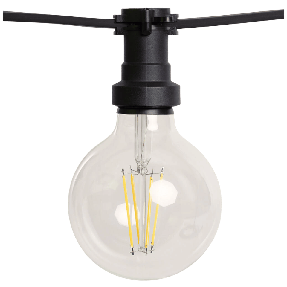 Grinalda para Exterior IP44 Cabo Eléctrico Plano com Casquilho E27 100 metros 2