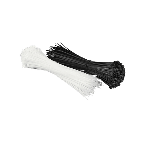 100 Abraçadeiras Nylon Pretas 3.6x200 mm