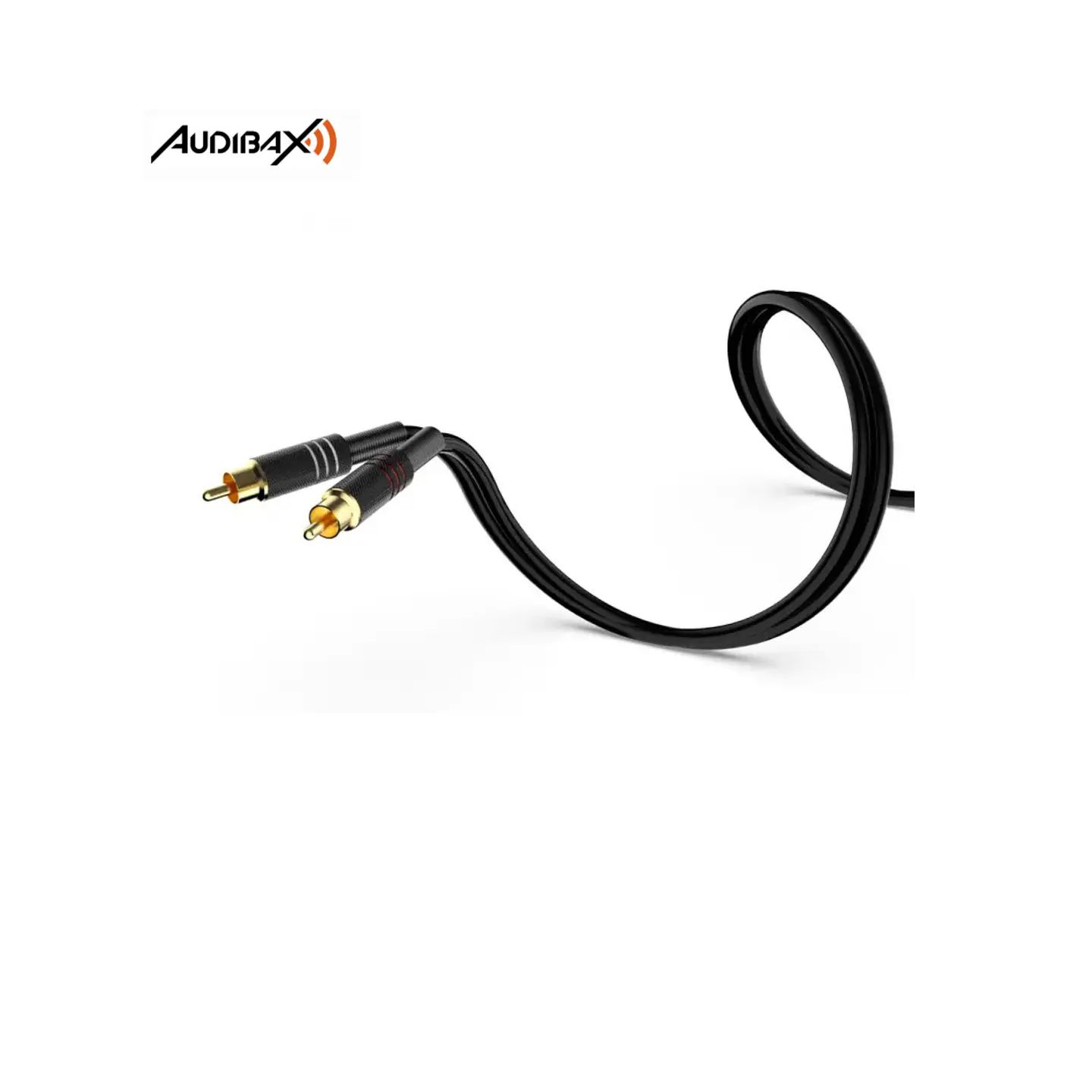 Audibax Silver Black Cabo 2 x XLR macho para 2 x RCA 3 metros 2