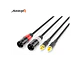 Audibax Silver Black Cabo 2 x XLR macho para 2 x RCA 3 metros - thumbnail 1