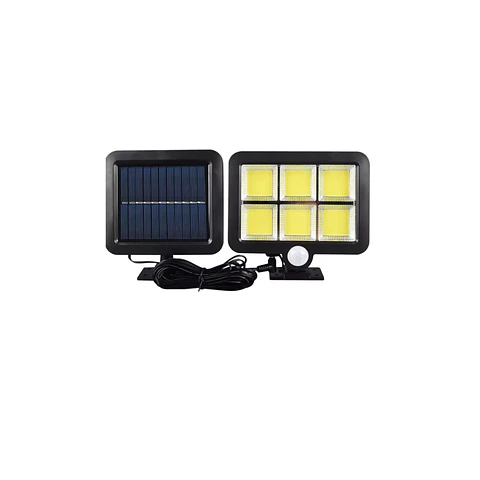 Projetor Solar LED 10W com Sensor, Comando e Painel Externo 5m
