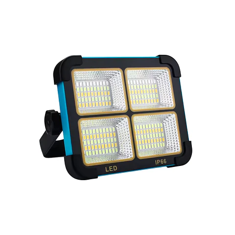 Projetor LED Solar com Power Bank – 4 Modos de Luz