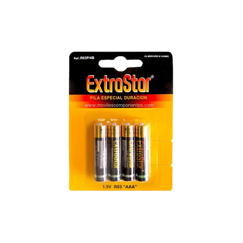 Pilhas EXTRASTAR AAA Alcalinas (4 Unidades)