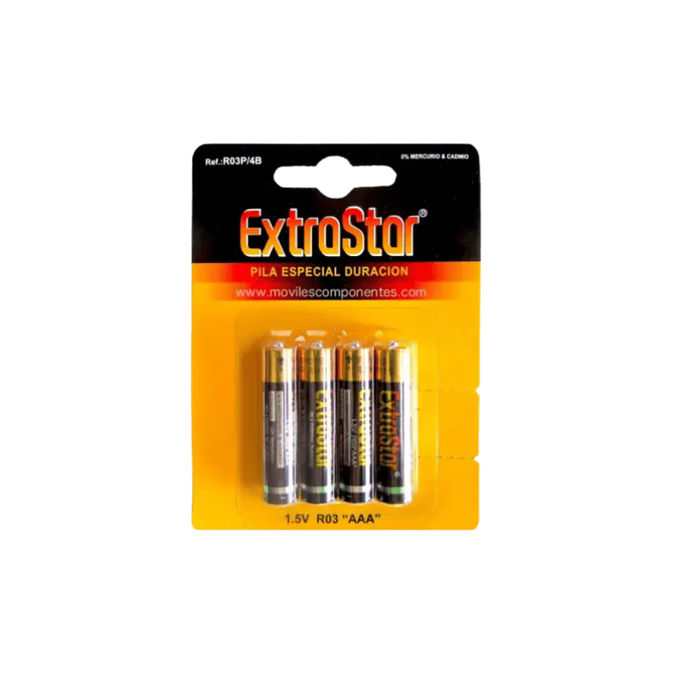 Pilhas EXTRASTAR AAA Alcalinas (4 Unidades) 1