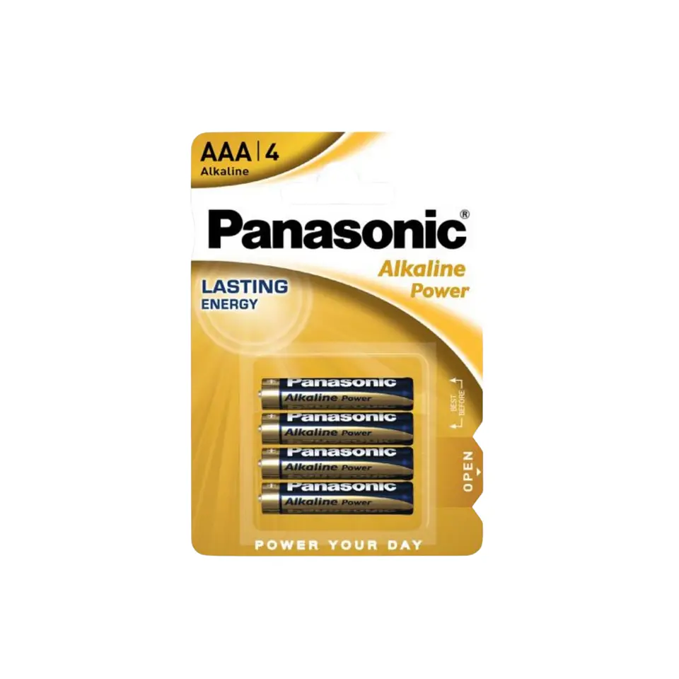Pilhas Panasonic ALKALINE POWER AAA (4 unidades) 1