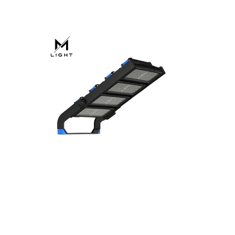 Foco Projetor Estádio LED 1200WProfissional 170lm/W IP66 Óptica Assimétrica 150ºx60º