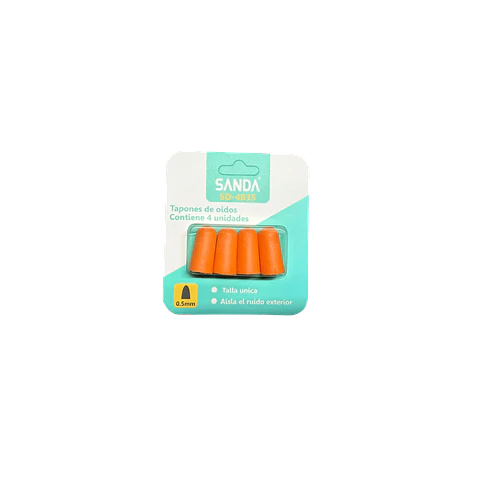 Pack 4 Tampões para ouvidos 0.5mm