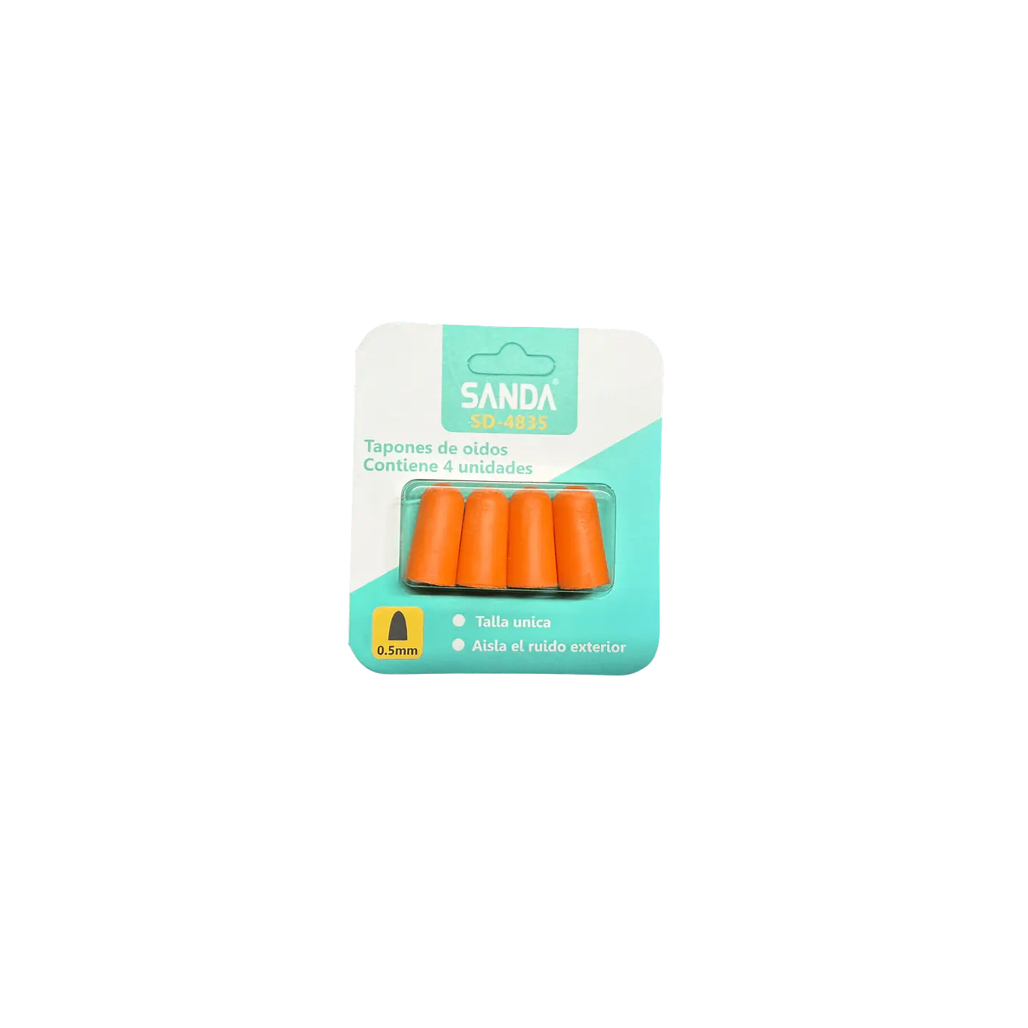 Pack 4 Tampões para ouvidos 0.5mm 2