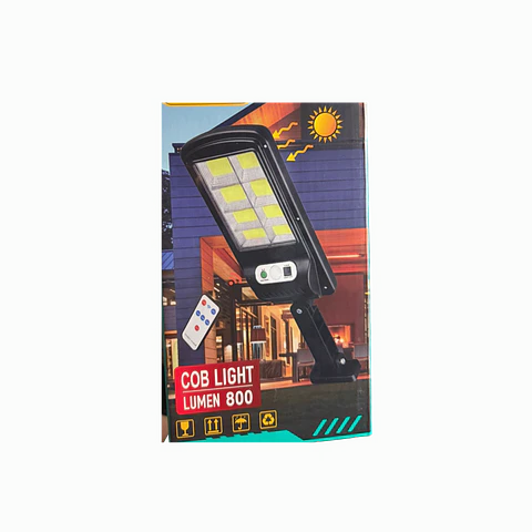 Luz Solar LED com Sensor de Movimento – 800 Lumens