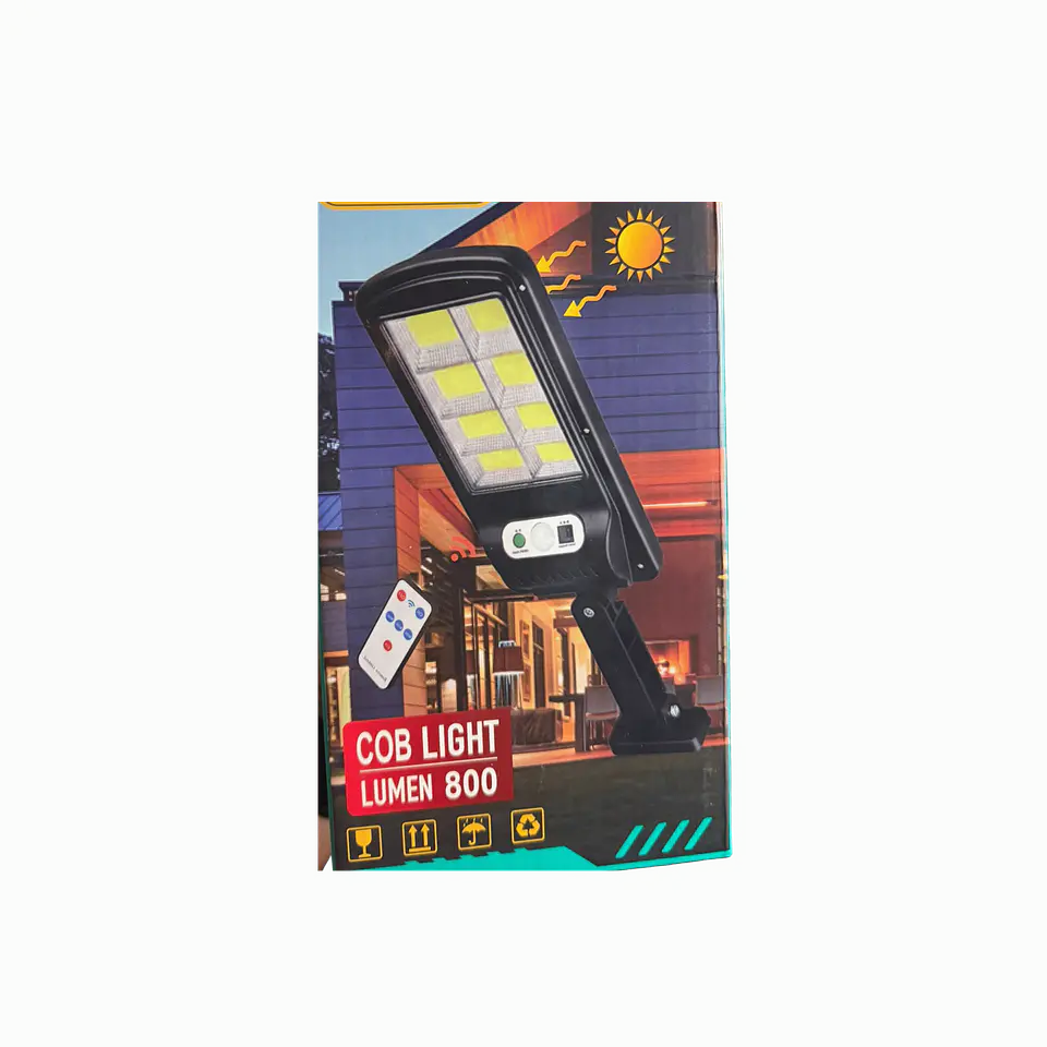 Luz Solar LED com Sensor de Movimento – 800 Lumens 1