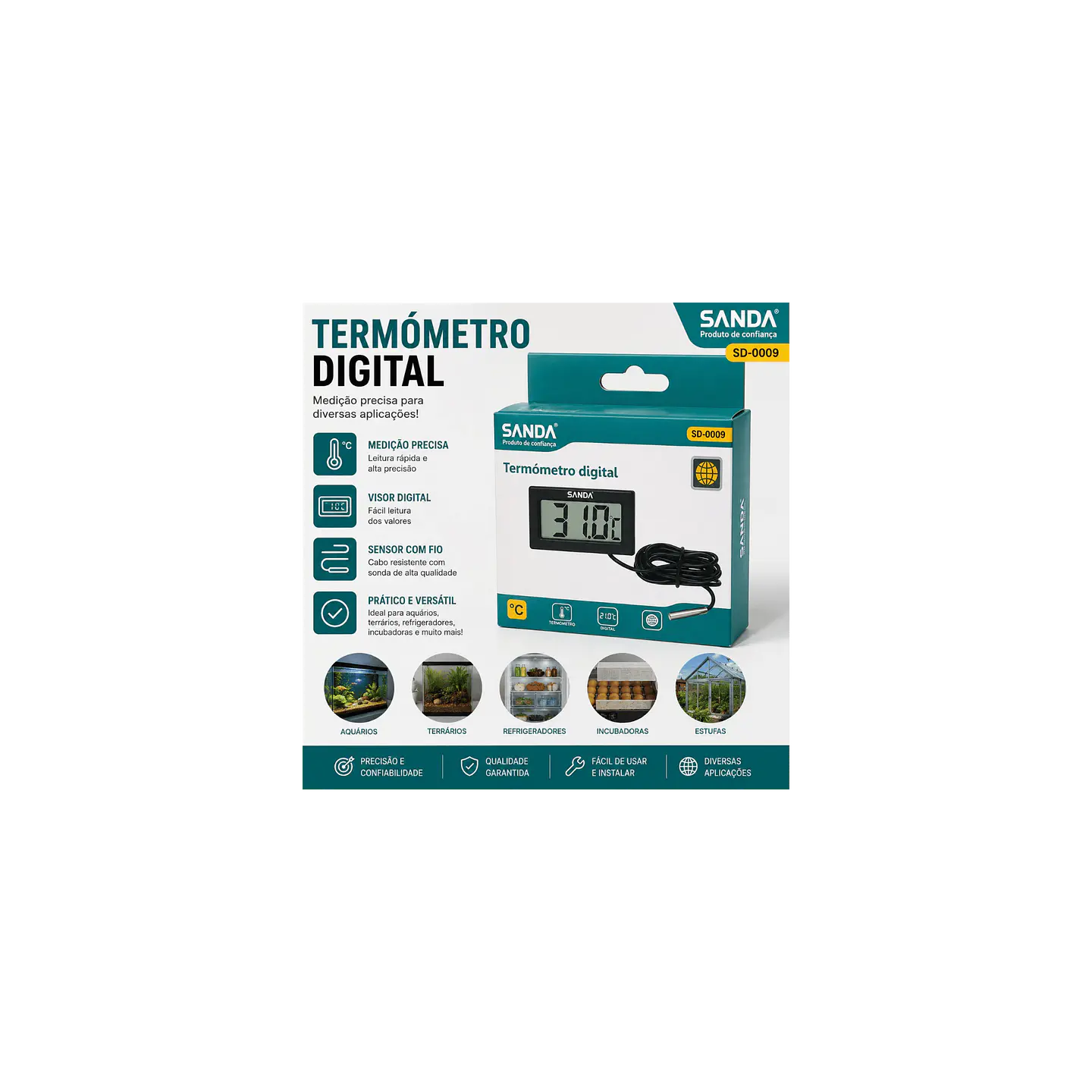 Termómetro Digital com Sonda 1