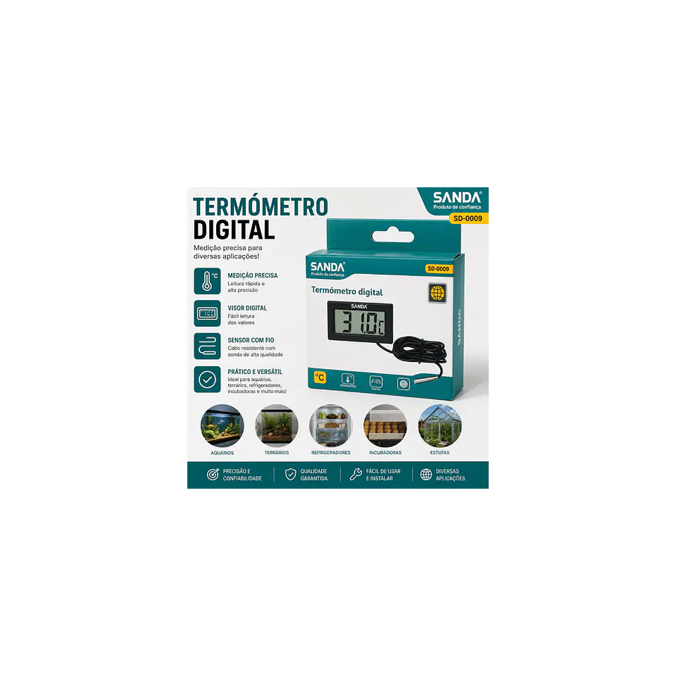 Termómetro Digital com Sonda 1