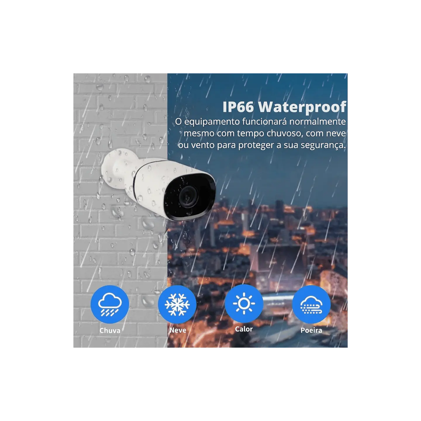 Kit de monitoramento 4 Câmaras de video vigilância IVG 2