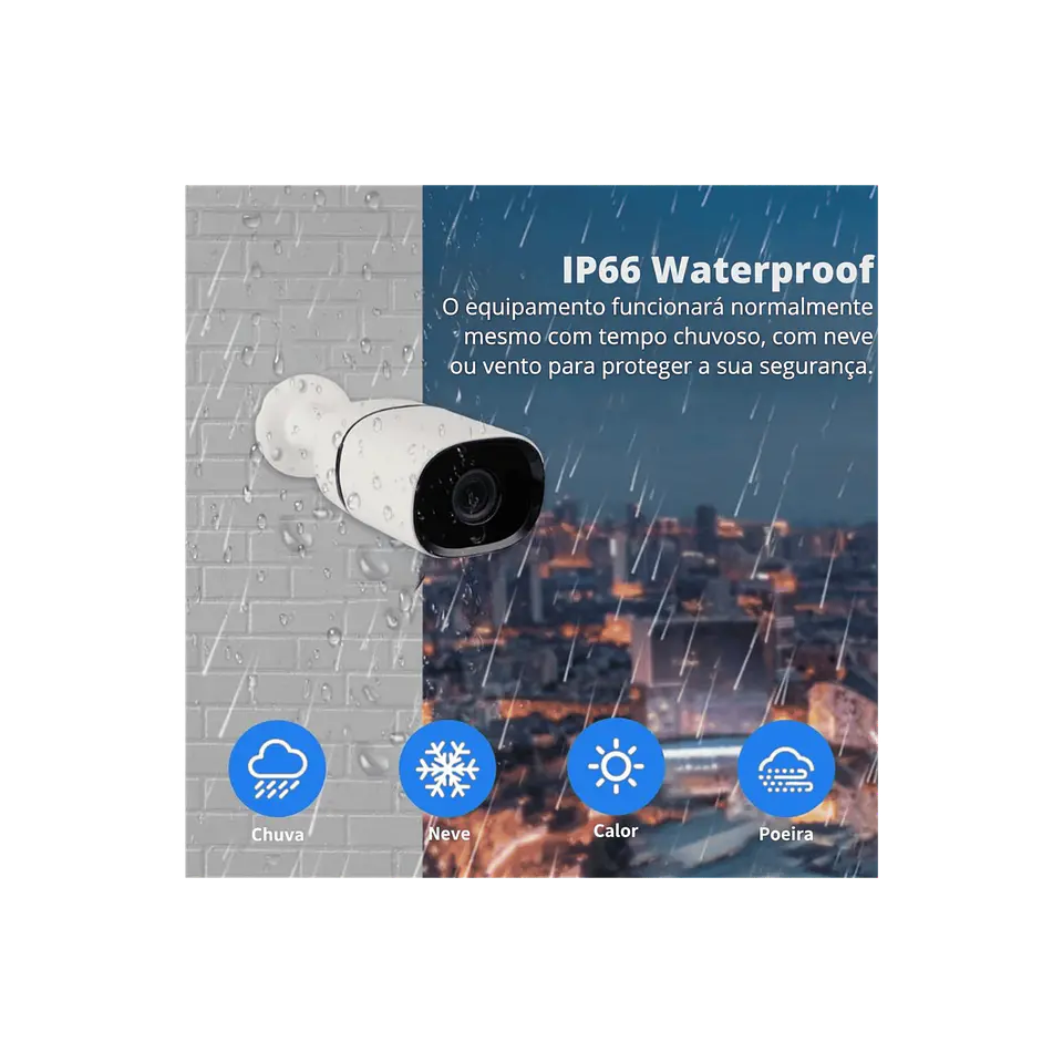 Kit de monitoramento 8 Câmaras de videovigilância IVG 3