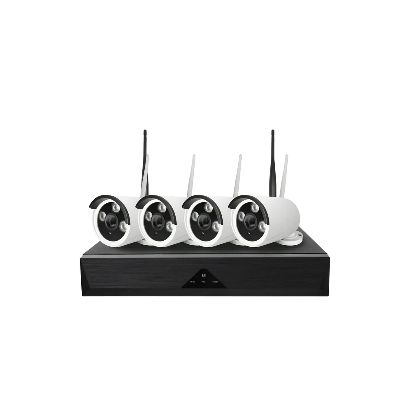 Kit de 4 câmaras, monitoramento Inteligente HD de 1MP com áudio bidirecional 1