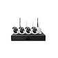 Kit de 4 câmaras, monitoramento Inteligente HD de 1MP com áudio bidirecional - Miniatura 1