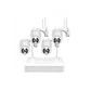 Kit 4 câmaras videovigilância Wi-Fi, movimento rotativo - thumbnail 1