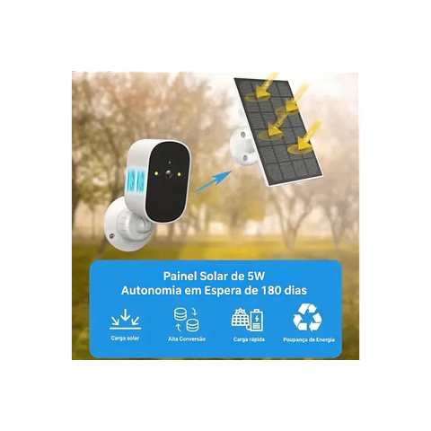 Câmara videovigilância solar