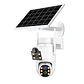 Câmara dupla rotativa de videovigilância solar - Miniatura 1