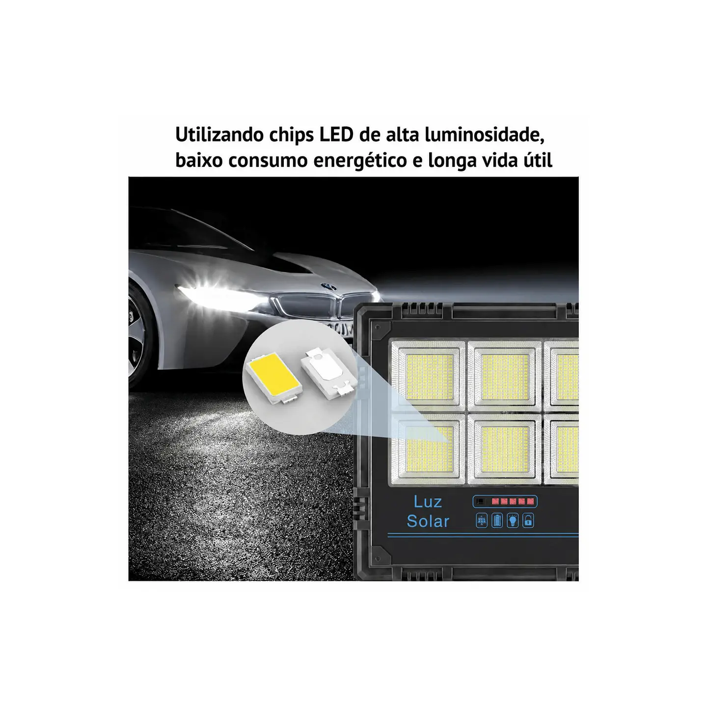 Pojetor Solar Aluminio 1000W 3