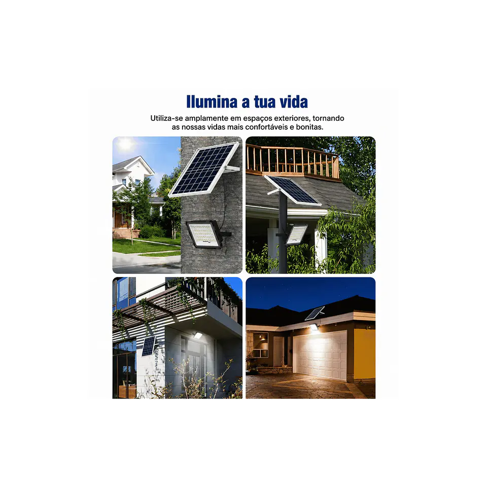 Foco projetor led solar 560W 3
