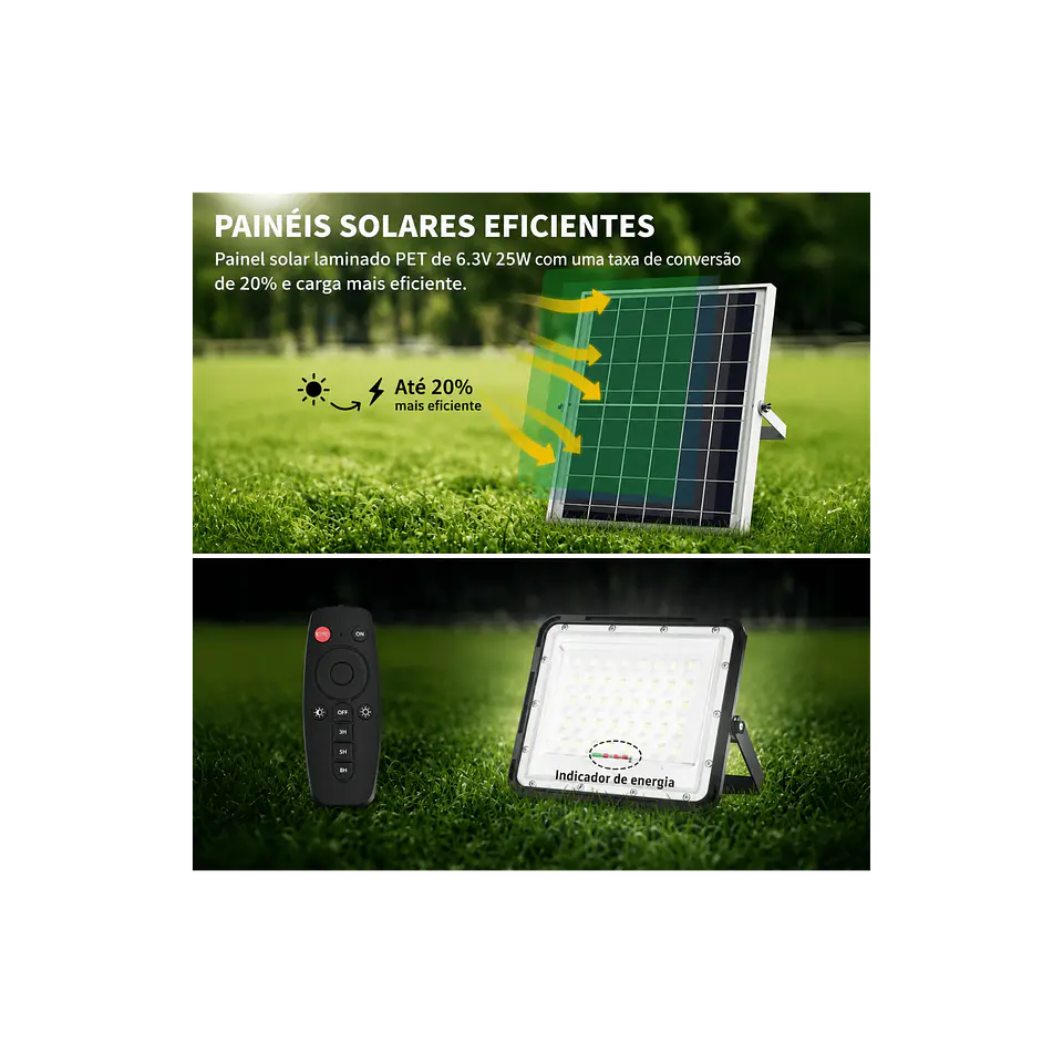 Foco projetor led solar 560W 4