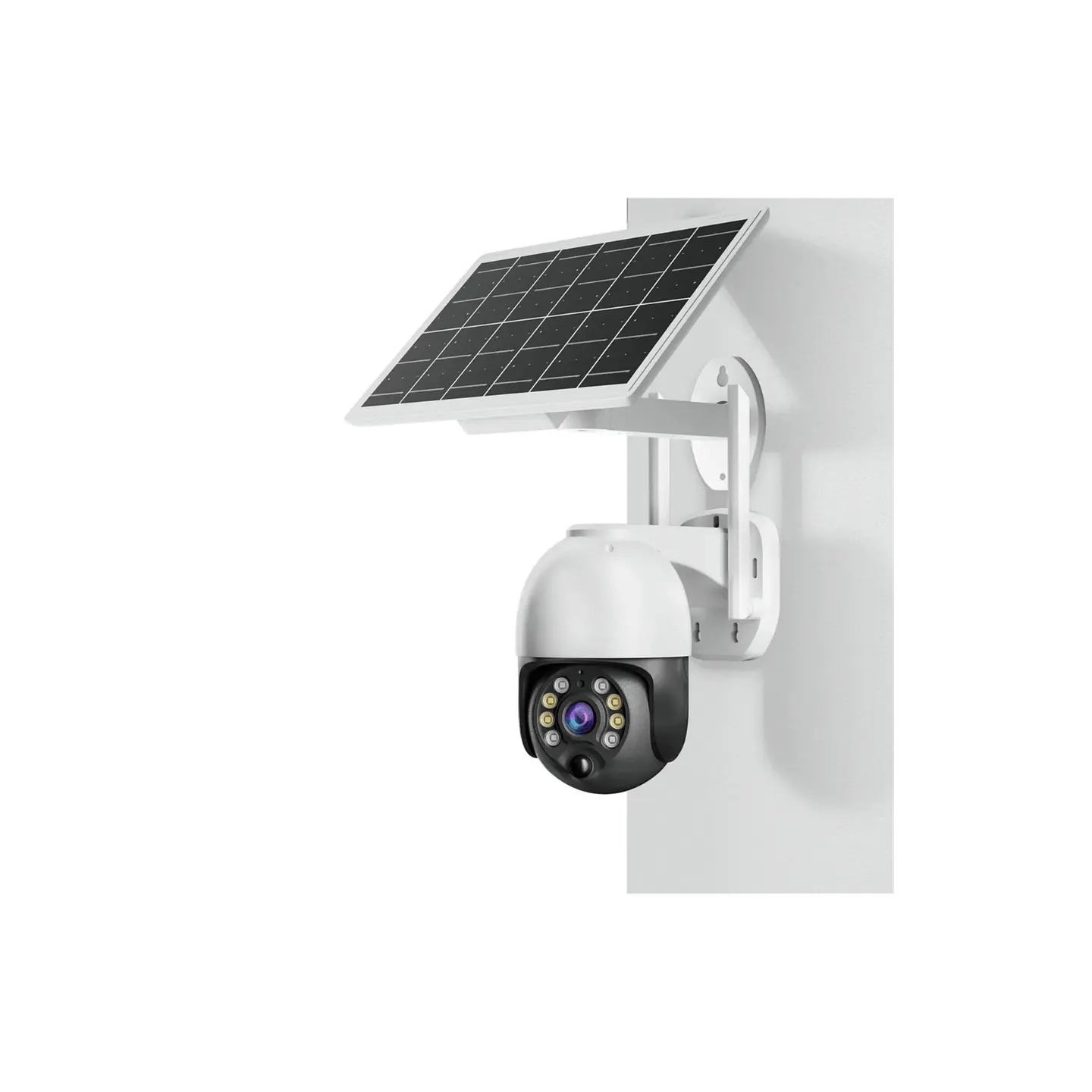Câmara de videovigilância rotativa solar 8MP 1